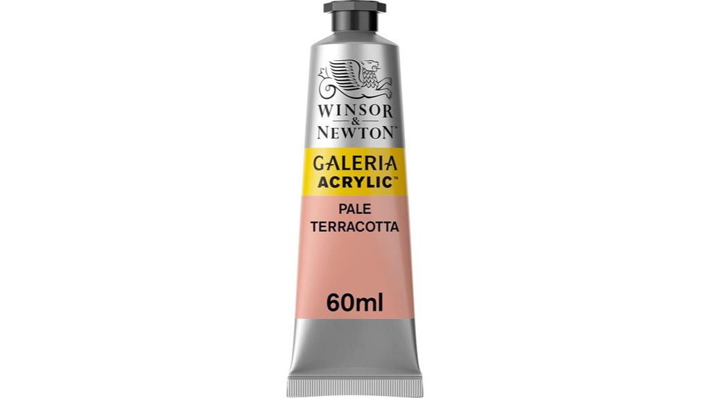 pale terracotta acrylic tube