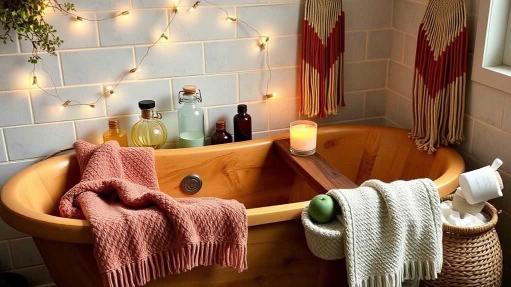 personalized boho bathroom accessories
