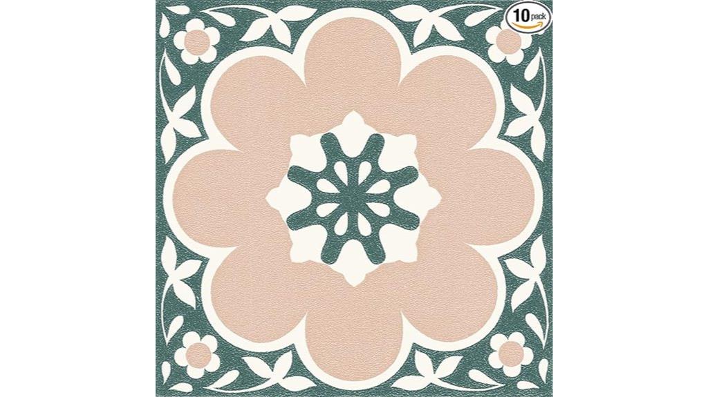 pink daphne vinyl tiles
