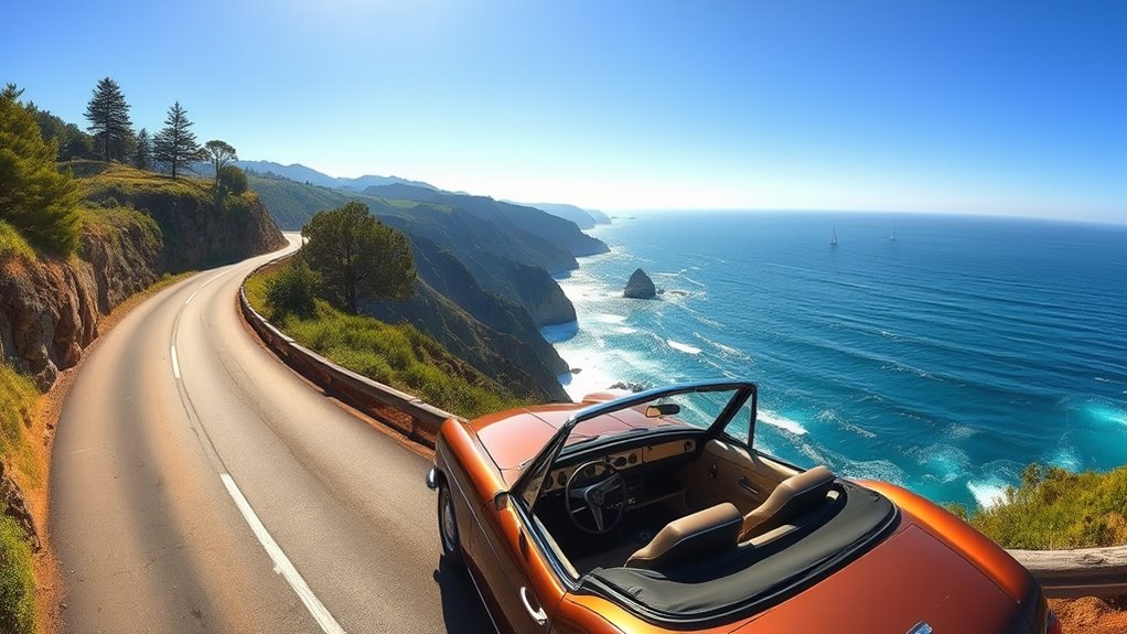 plan scenic coastal road trip