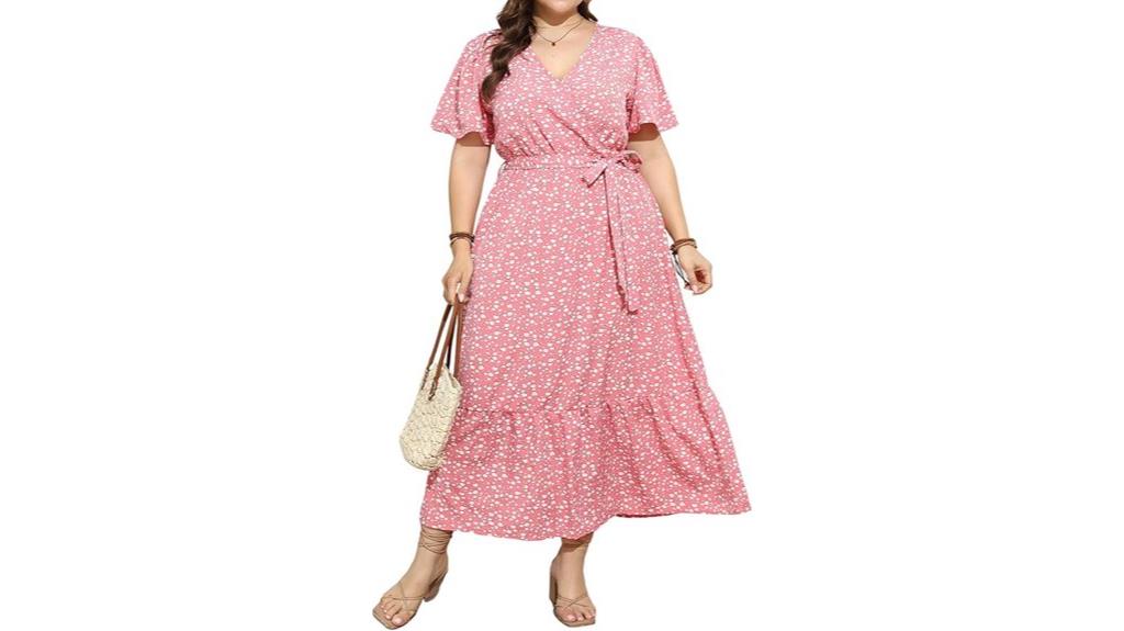 plus size floral maxi dress
