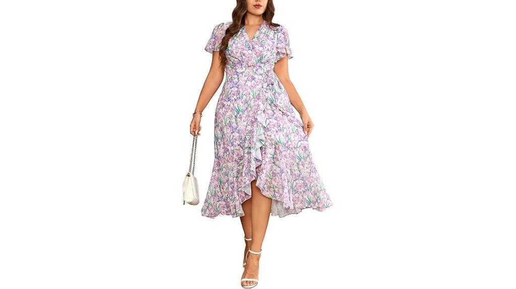 plus size floral maxi