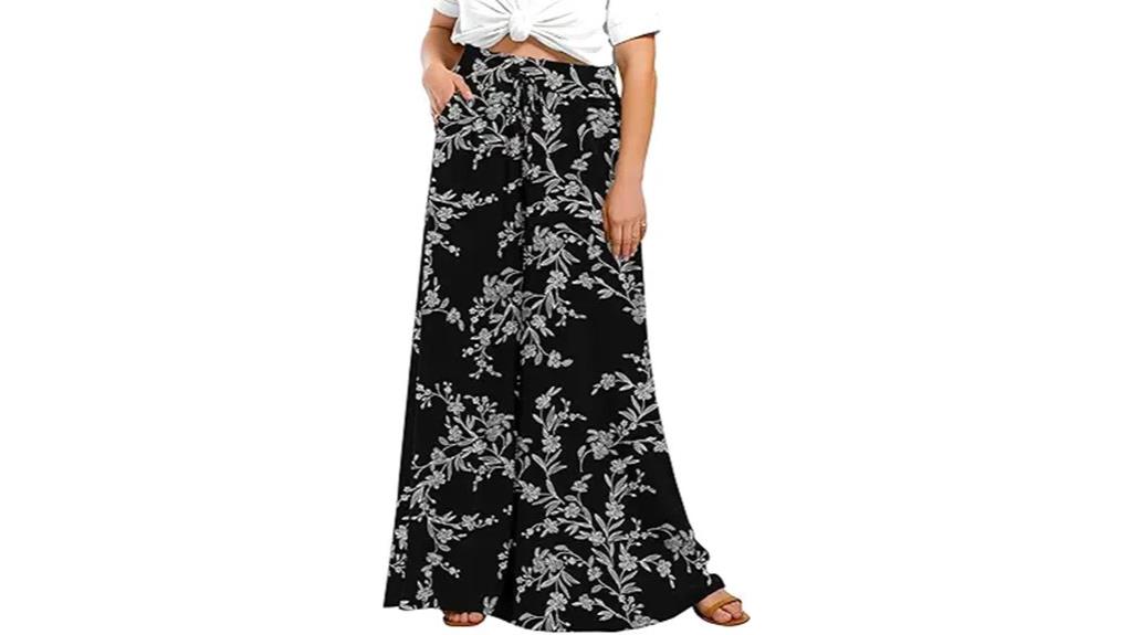 plus size wide leg pants
