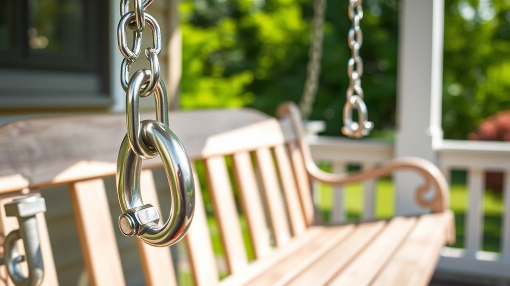 porch swing hardware considerations