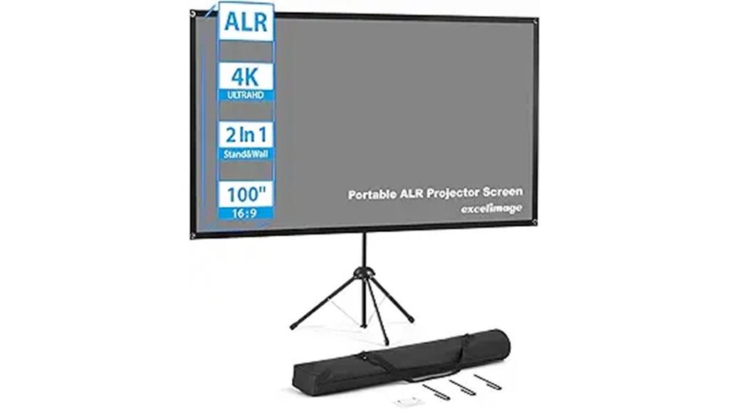 portable 100 inch outdoor screen