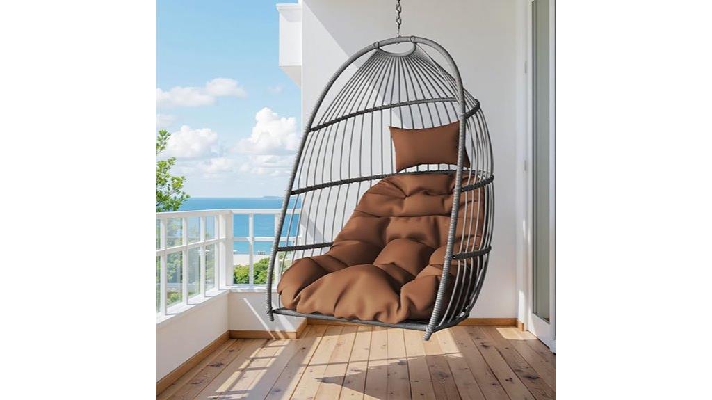 portable aluminum swing chair