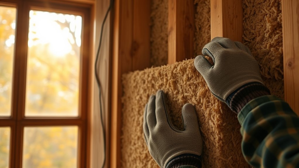 preparing hemp insulation installation