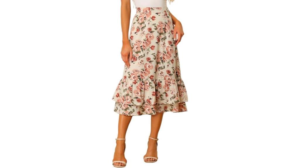 printed women s skirt allegra k