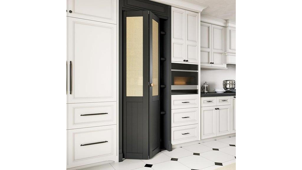 rattan bifold closet door