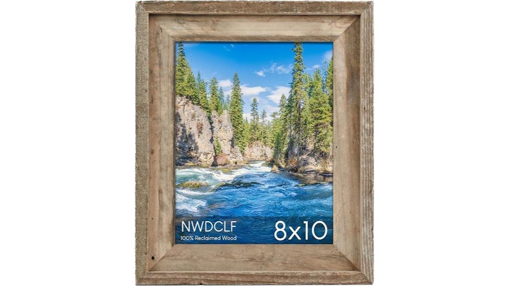 reclaimed barnwood picture frame