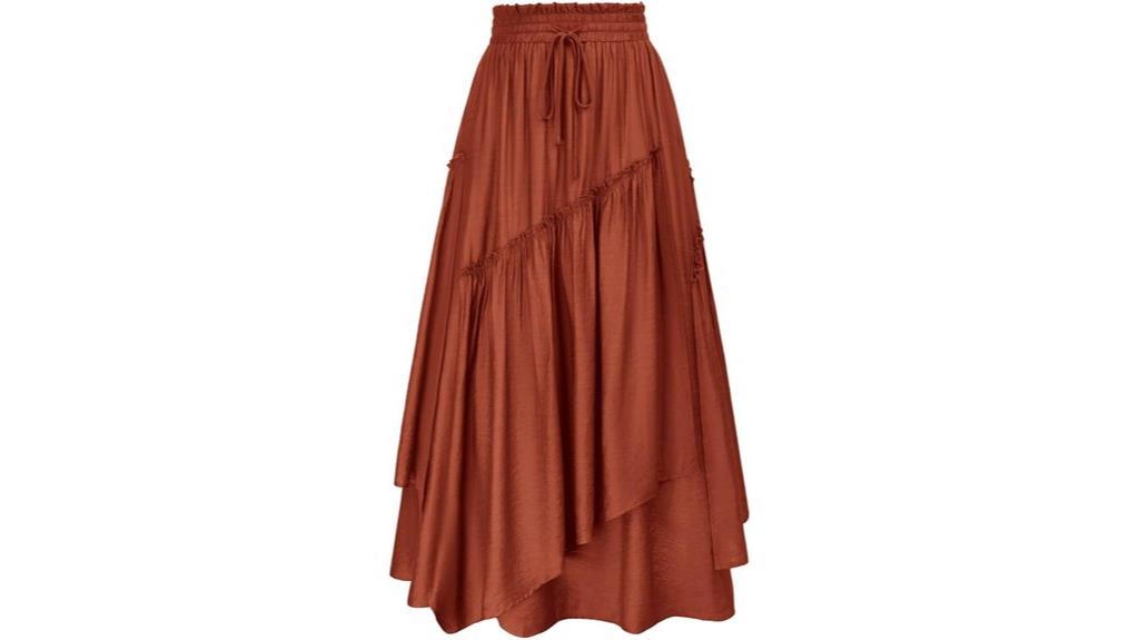 red gothic renaissance skirt