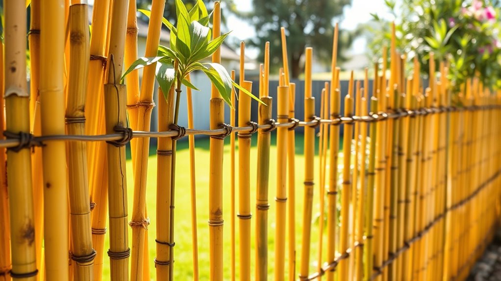 regular bamboo fencing maintenance