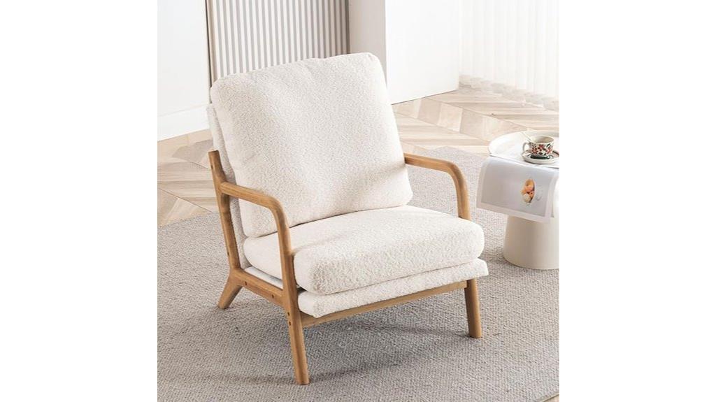 removable cover mid century chair