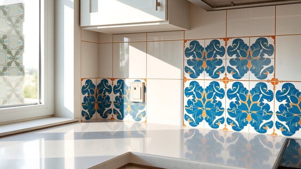 removable tile kitchen upgrade