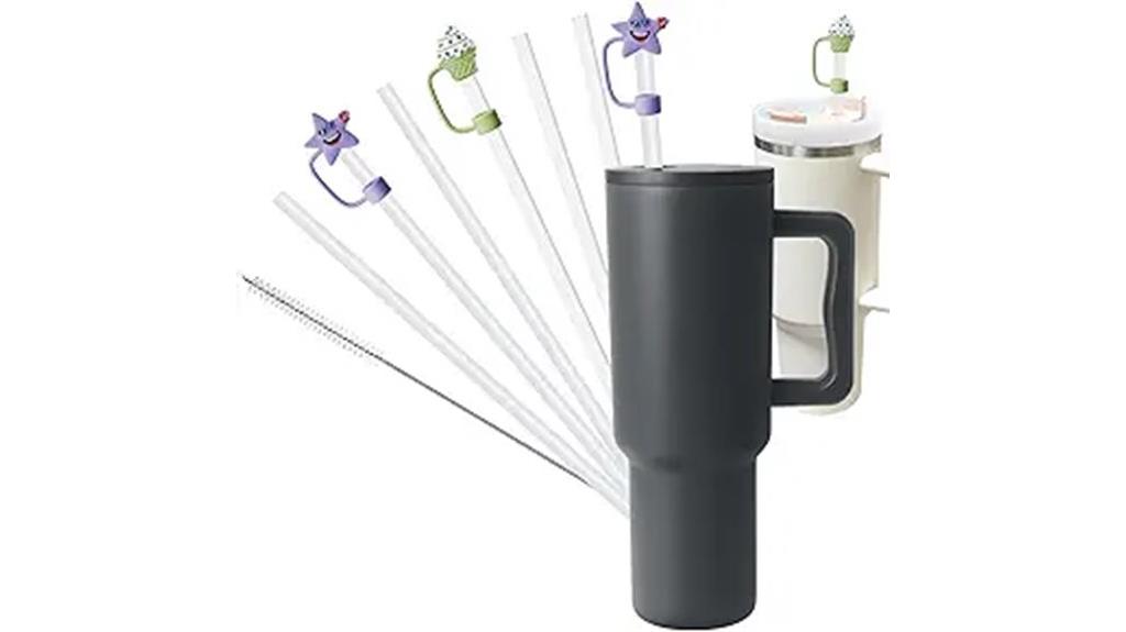 reusable straw set for tumblers