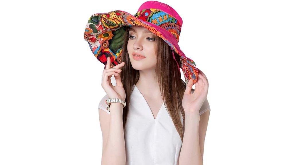 reversible wide brim sunhat