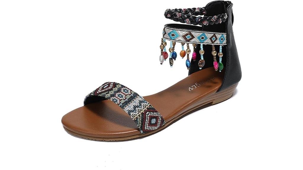 rhinestone beaded gladiator