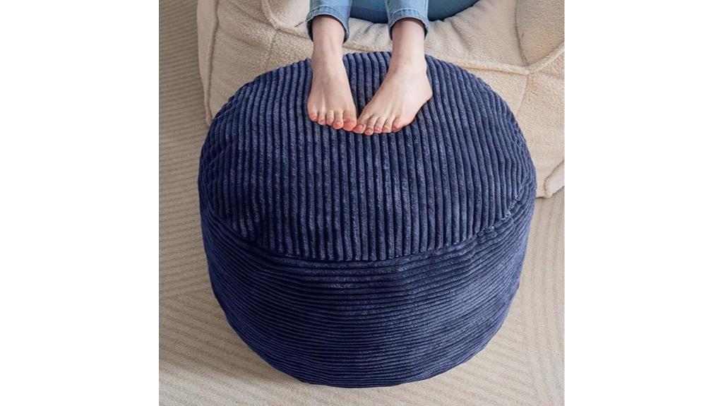 round foam filled ottoman