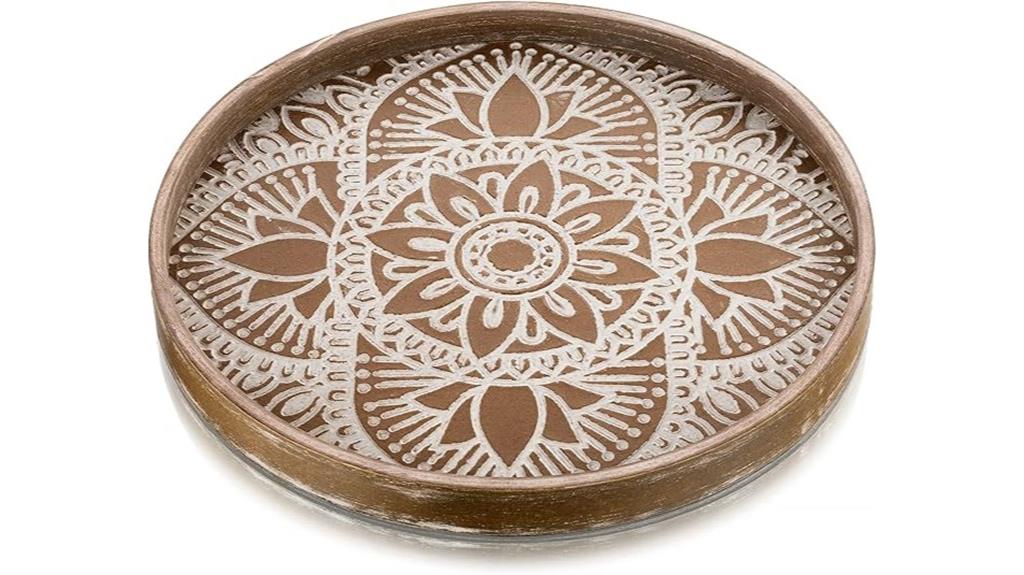 round hanobe decorative tray