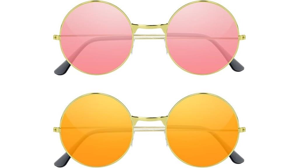 round metal frame sunglasses