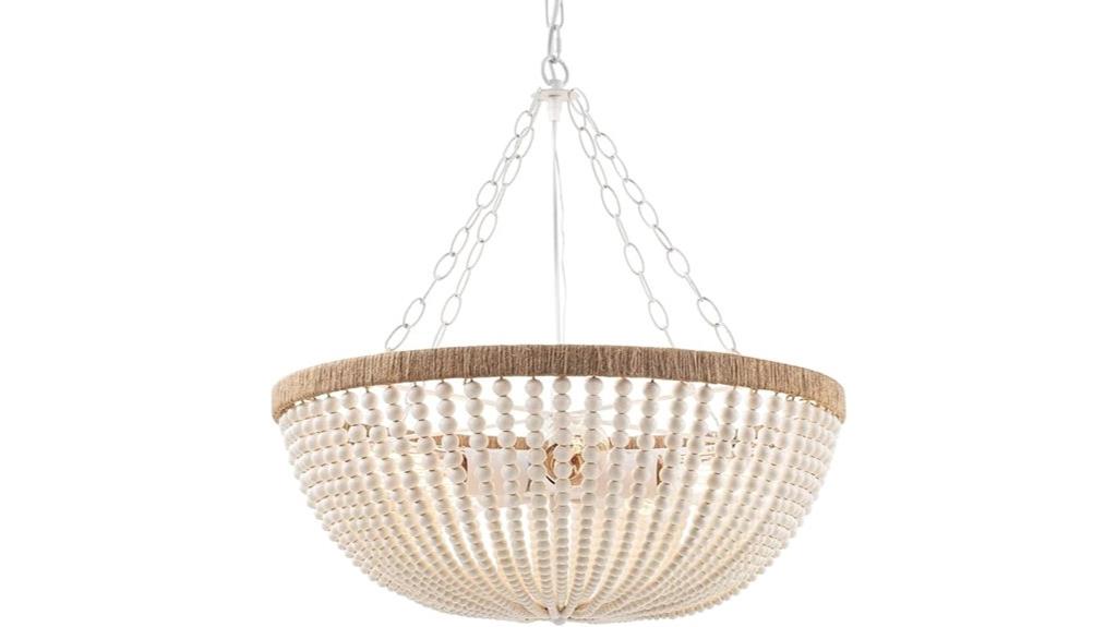 rustic bohemia wood chandelier