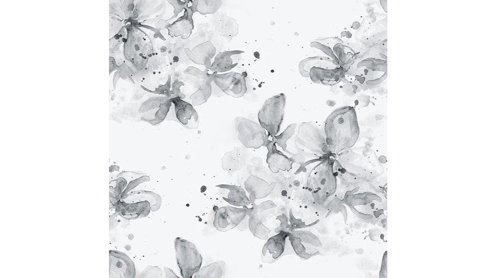rustic floral wallcovering