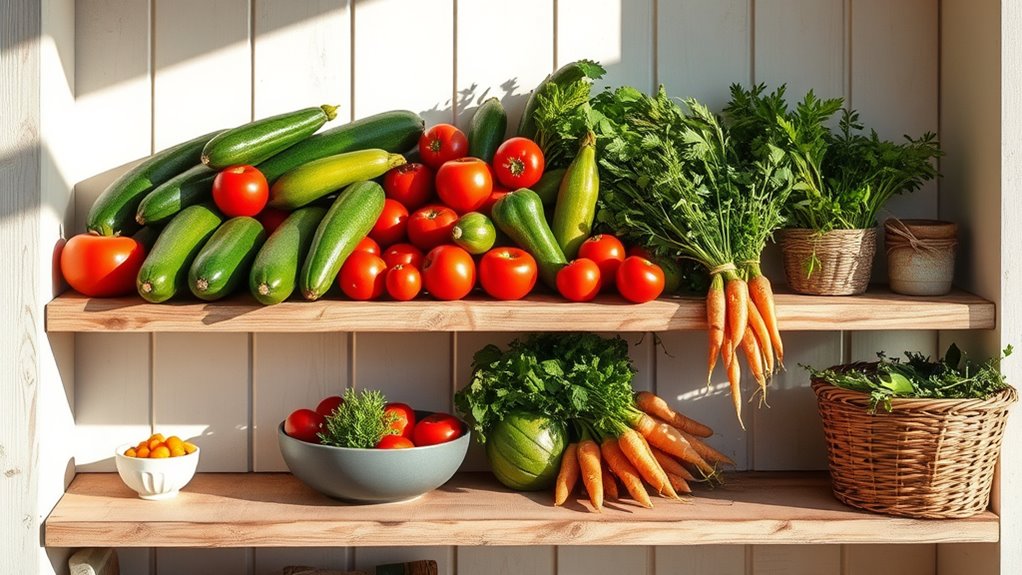 rustic natural market display