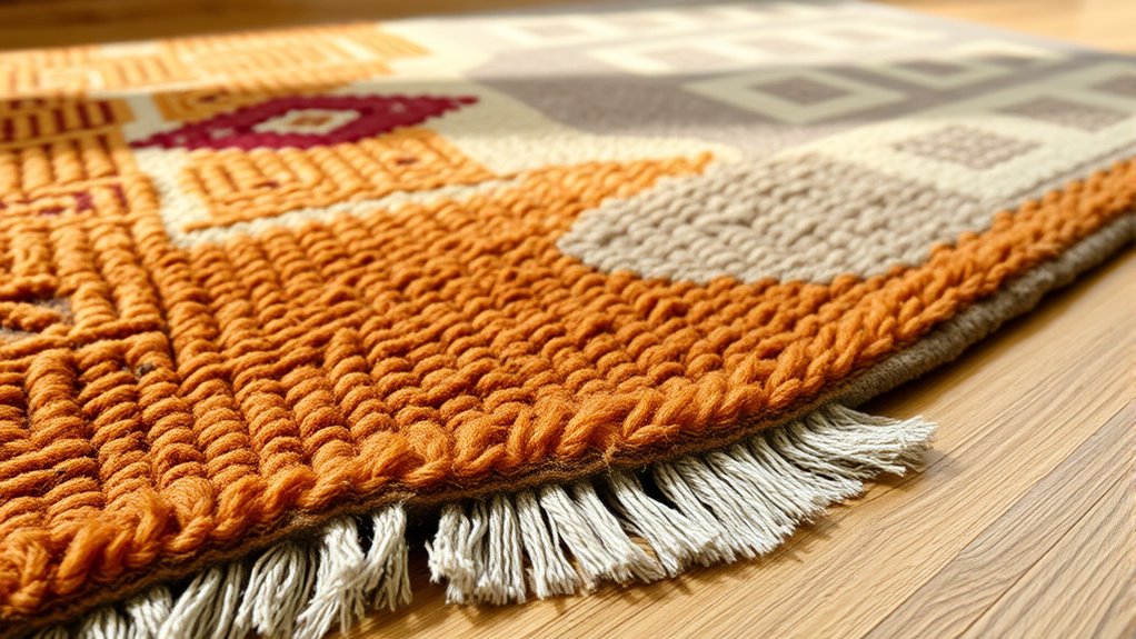 safe heated rug layering