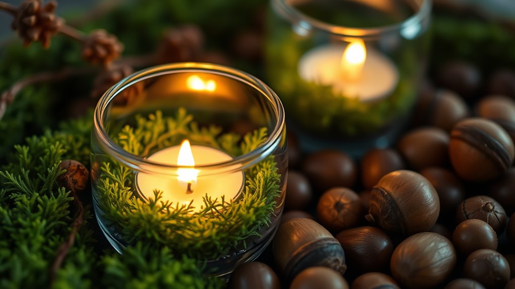 safe tea light placement