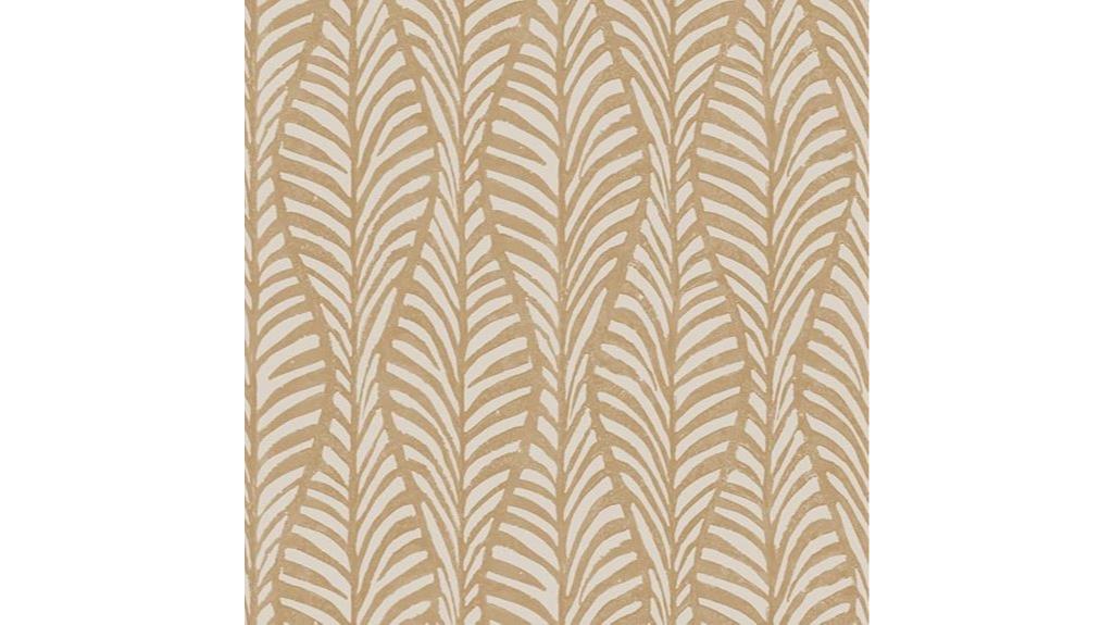 sand colored leaf wallpaper