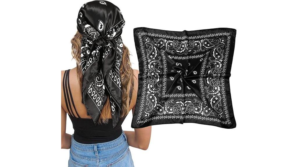 satin silk hair wrap