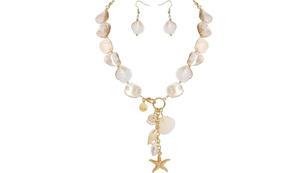 seashell women s jewelry set