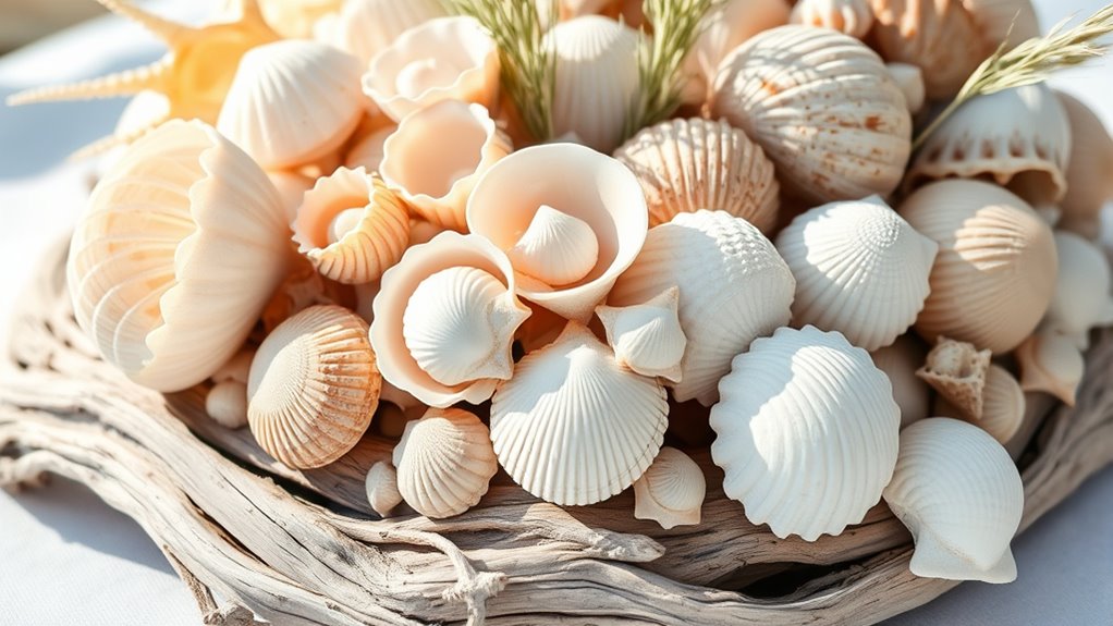 select vibrant varied shells