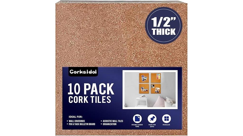 self adhesive cork tile pack