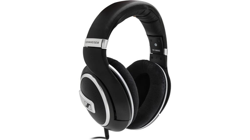 sennheiser black open headphones