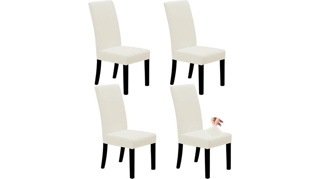 set of four dining chair covers