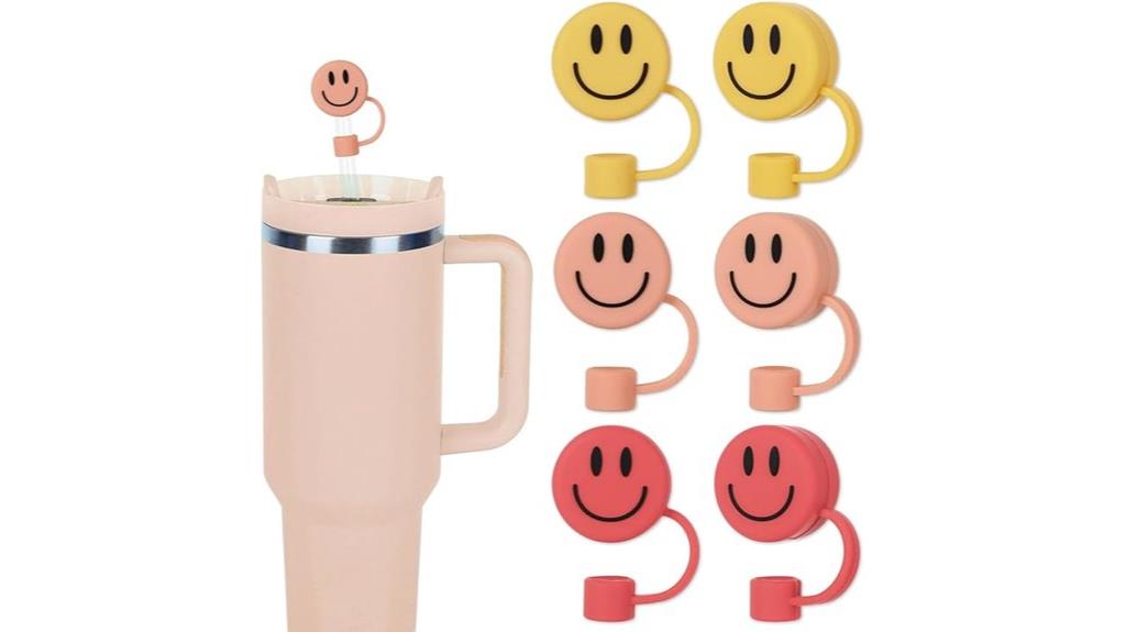 silicone straw covers set