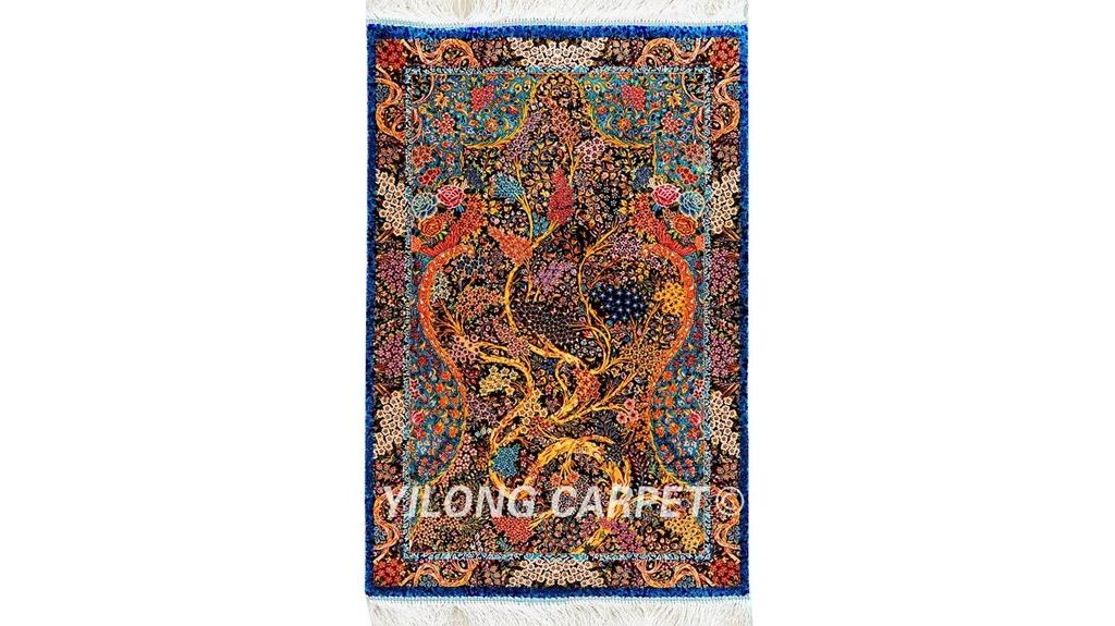 silk floral area rug