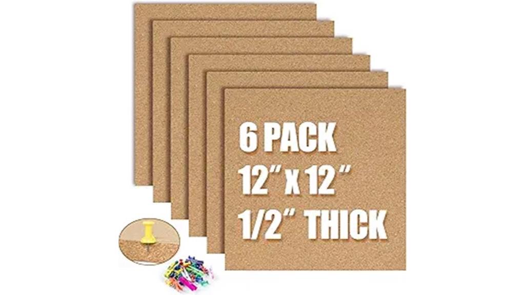 six pack cork boards