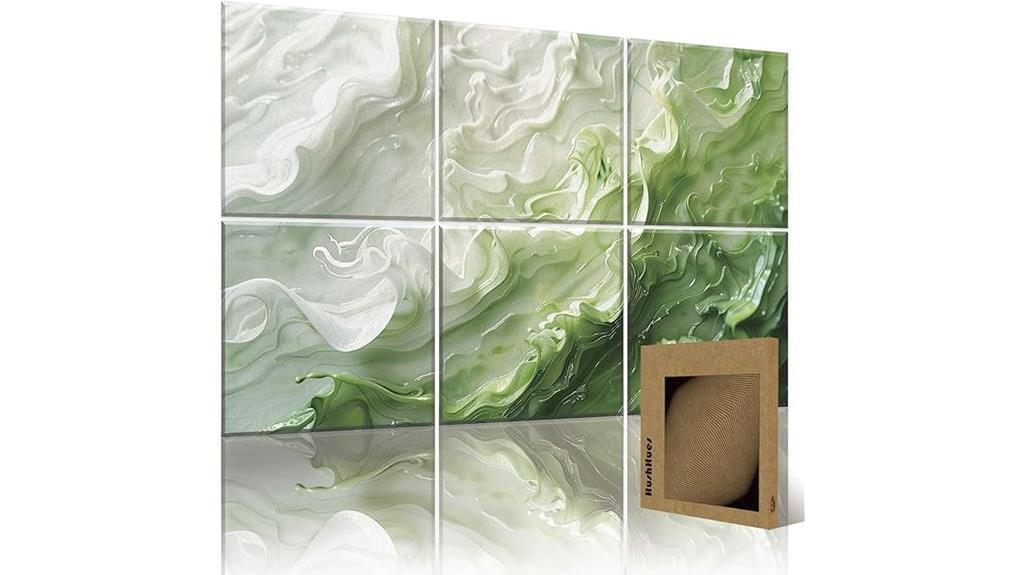 six piece acoustic wall art