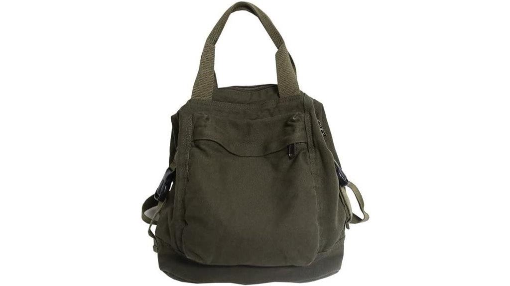 small boho canvas backpack