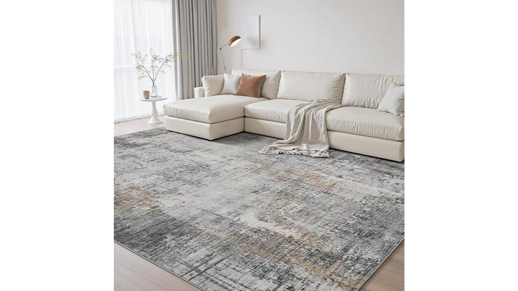 soft non slip living rug