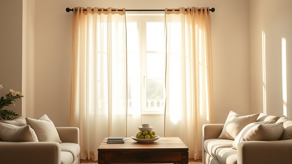 soft translucent window coverings
