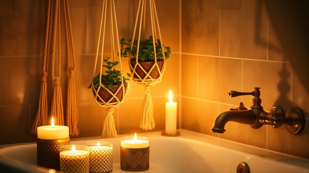 soft warm candle lighting
