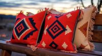 southwestern style cozy pillow decor