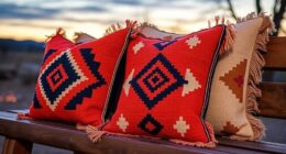 southwestern style cozy pillow decor