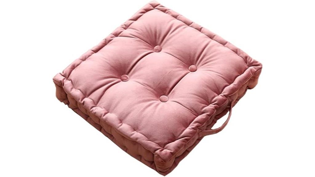 square chair pad with handle