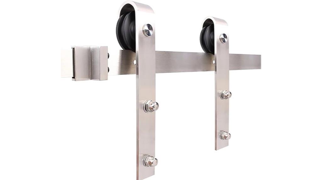 stainless j shape door hardware