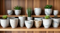 stylish durable terrazzo pots