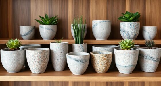stylish durable terrazzo pots